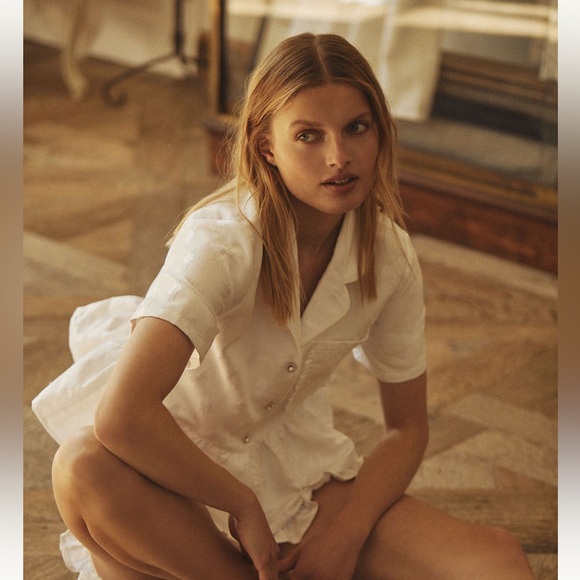 Sister Jane Fleur Pajama Top (Bridal Pajama) - Picture 1 of 5